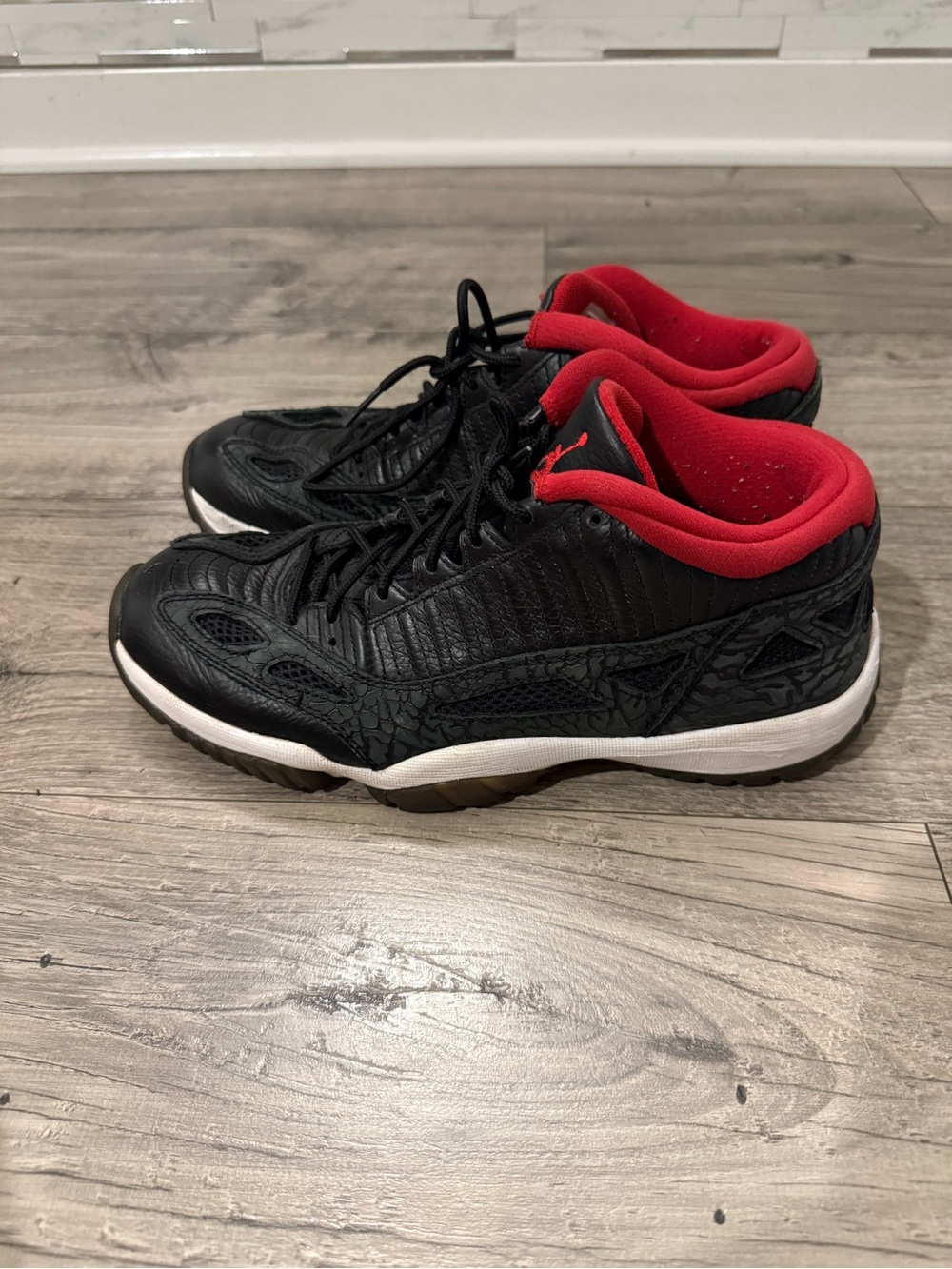 Black and Red Athletic Shoes